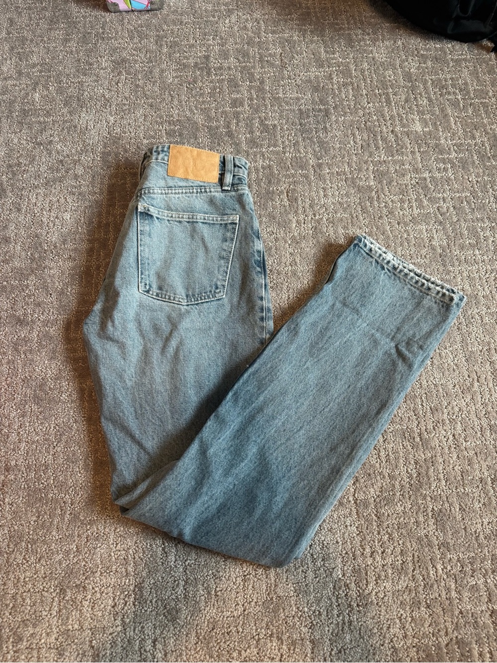 Zara Light Blue Straight-Leg Women's Jeans